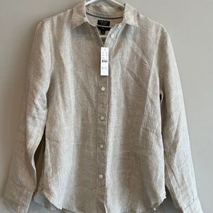 J. Crew Baird McNutt Button up linen shirt size 4
